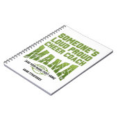 Football-Mama JEMANES LOUD PROUD MAMA-Game-Plan Notizblock (Linke Seite)