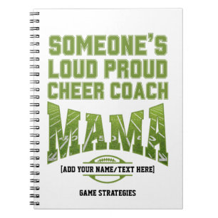Football-Mama JEMANES LOUD PROUD MAMA-Game-Plan Notizblock