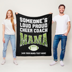 Football Mama JEMANES LOUD STOLZ KIRCHEN COACH MAM Fleecedecke