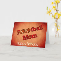 Football Mama Niedliche Geburtstag Card