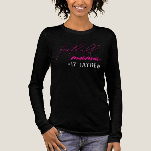 Football Mama Tri-Blend Shirt (Vorderseite)