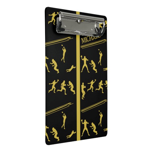 FOOTBALL MINI CLIPBOARD DESIGN MINI KLEMMBRETT (Schrägansicht)