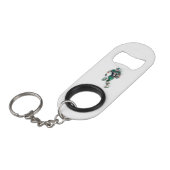 Football Mini Flaschenöffner (Vorderseite Schrägansicht)
