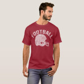 Football mit Helm T-Shirt (Vorne ganz)