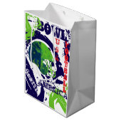 FOOTBALL MITTLERE GESCHENKTÜTE (Rückseite Schrägansicht)