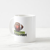 Football Mom Ceramic Mug | Perfect Gift for Sports Kaffeetasse (Vorderseite Links)