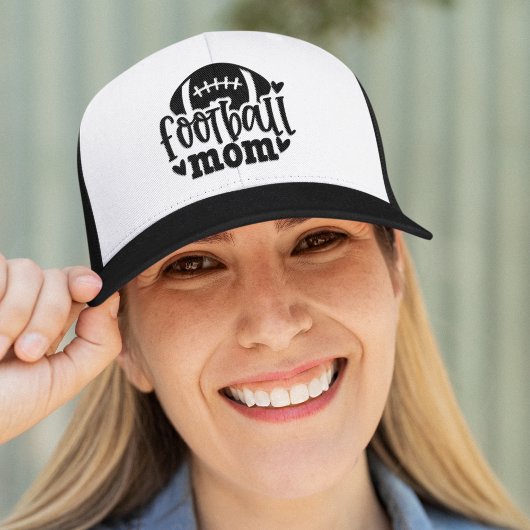 Football Mom, Funny Mom of The Football Truckerkappe
