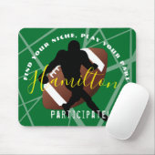FOOTBALL Mouse Pad Lila HAMbyWG Mousepad (Mit Mouse)