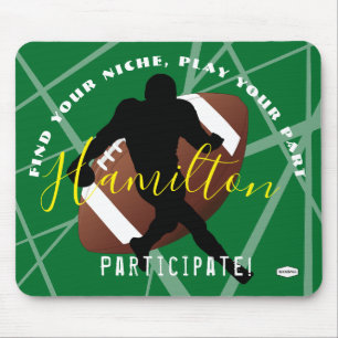 FOOTBALL Mouse Pad Lila HAMbyWG Mousepad