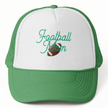 Football-Mutter Kappe Grün und Weiß