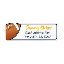 Football Navy & Gold-Adresse