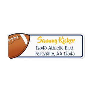 Football Navy & Gold-Adresse
