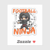 Football Ninja Aufkleber (Blatt)