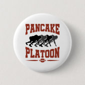Football Offensive Lineman Pancake Platon Button (Vorderseite)