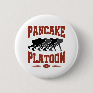 Football Offensive Lineman Pancake Platon Button