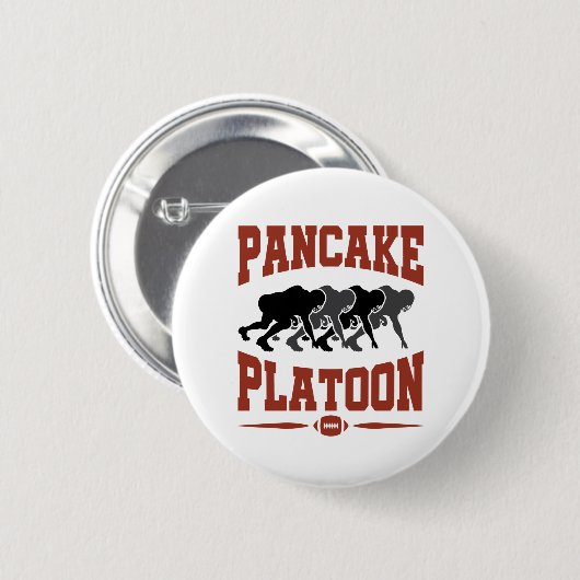 Football Offensive Lineman Pancake Platon Button (Vorne & Hinten)