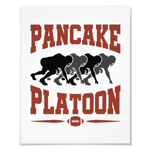 Football Offensive Lineman Pancake Platon Fotodruck (Vorne)