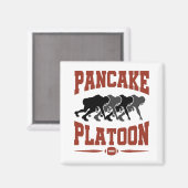 Football Offensive Lineman Pancake Platon Magnet (Vorderseite/Rückseite)