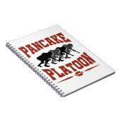 Football Offensive Lineman Pancake Platon Notizblock (Rechte Seite)