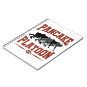 Football Offensive Lineman Pancake Platon Notizblock (Linke Seite)