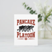 Football Offensive Lineman Pancake Platon Postkarte (Stehend Vorderseite)