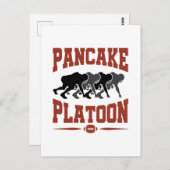 Football Offensive Lineman Pancake Platon Postkarte (Vorne/Hinten)