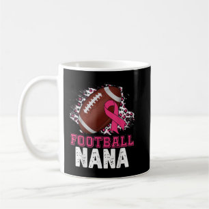 Football-Oma-Rosa-Band-Brustkrebs-Bewusstsein Kaffeetasse