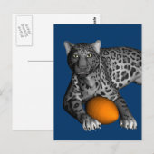 Football Panther Postkarte (Vorne/Hinten)