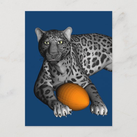 Football Panther Postkarte (Vorderseite)