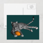 Football Panther Postkarte (Vorne/Hinten)