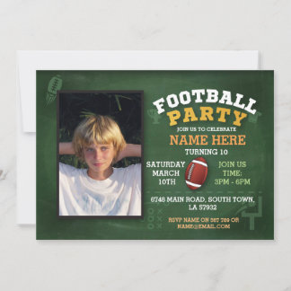 Football Party Geburtstag Rugby Foto Boys Sports Einladung