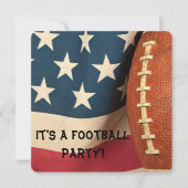 Football Party laden ein Einladung (Vorderseite)