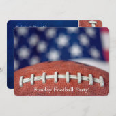 Football Party laden ein Einladung (Vorne/Hinten)