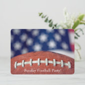 Football Party laden ein Einladung (Stehend Vorderseite)
