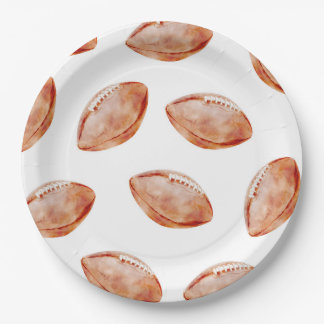 Football Party Paper Plate Pappteller
