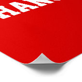 Football Party Poster, Ihre FARBEN, 3 Textfelder Poster (Ecke)