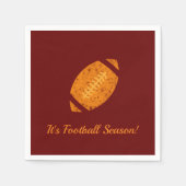 Football Party Tailgate Liefert Maroon Gold Serviette (Vorderseite)