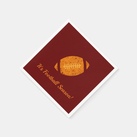 Football Party Tailgate Liefert Maroon Gold Serviette (Ecke)