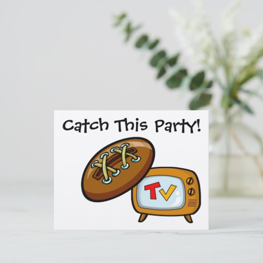 Football-Party von SRF Einladung (Stehend Vorderseite)