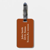 Football Pattern Gepäckmarke Gepäckanhänger (Rückseite vertikal)