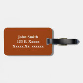 Football Pattern Gepäckmarke Gepäckanhänger (Rückseite horizontal)