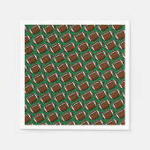 Football Pattern Green Sports Player Team Game Fan Serviette (Vorderseite)