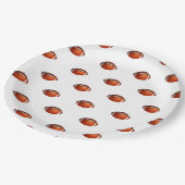 Football Pattern Paper Plates Pappteller (Schrägansicht)