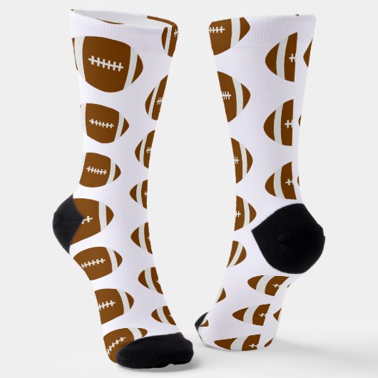 Football Pattern Socken (Gewinkelt)