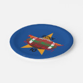 Football Personalisiert Geburtstagspapier Teller H (Schrägansicht)