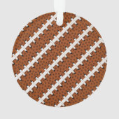 Football Pigskin Laces Turf NUMMER Sportdekoration Ornament (Rückseite)