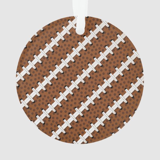 Football Pigskin Laces Turf NUMMER Sportdekoration Ornament (Rückseite)