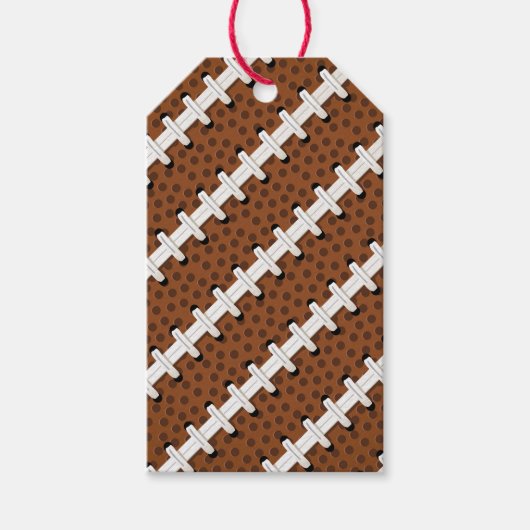 Football Pigskin Schnürsenkel Sportteam Trainer Geschenkanhänger (Vorderseite)