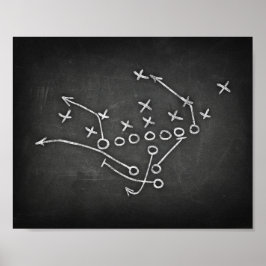 Football PLAYBOOK III Signature Chalet Print Poster