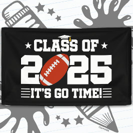 Football Player Abschluss Class of 2025 Senior Banner